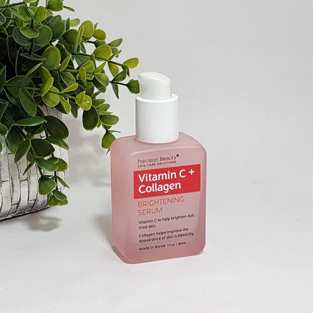 Precision Beauty Vitamin C + Collagen Brightening Serum Dull Tired Skin 2 fl oz